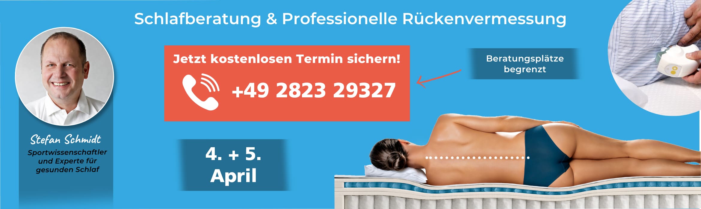 Schlafberatung & professionelle Rückenvermessung